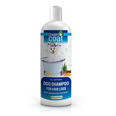 Green Coat bottle front demonstrates gentle cleansing for dogs.