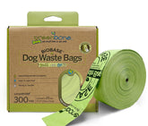 Greenbone BioBase pull-and-go poop bags roll in a box dispenser for easy use.