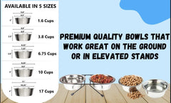 Replacement bowls for elevated stands keep feeding areas tidy.