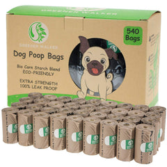 GREENER WALKER poop bags extra thick and leak-proof for clean pickup