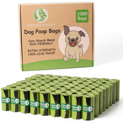 GREENER WALKER poop bags are extra thick and leak-proof for mess-free pickups.