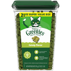 Greenies dental tub shown for daily cat dental care.