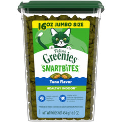 Greenies Feline Smartbites tuna flavor indoor cat treats support healthy weight