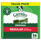 Greenies original dental chews packaging for convenient at-home dental care