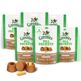 Greenies Pill Pockets for Dogs Large front pack showing easy-use pouch for capsules