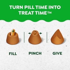 Greenies Pill Pockets label highlights 60 pockets per pack