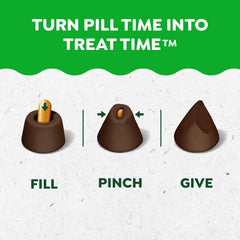 Greenies Pill Pockets Large pocket closeup showing odor masking capability