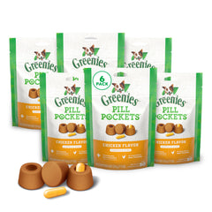 Greenies Pill Pockets packaging for large dogs offers convenient pill masking.
