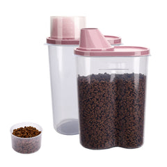 GreenJoy two-pack pet food storage container with airtight seal.