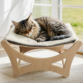 GreenPetopia cat hammock bed with sisal mat for scratching and cooling