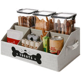 GreenPetopia dog treat container front view with ample capacity for snacks.