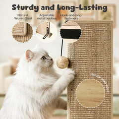 GreenPetopia durable natural wood frame provides stable scratching