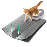 GRELY Cat Litter Mat foldable design for easy storage and travel.