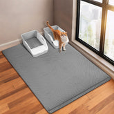 GRELY cat litter mat XL dual-layer traps litter and protects floors