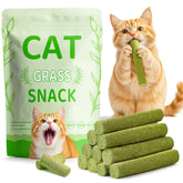 GREMBEB catgrass teething stick package showing 17-pack for indoor cats