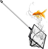 Grepol-V aquarium fish net with extendable handle for easy tank maintenance.