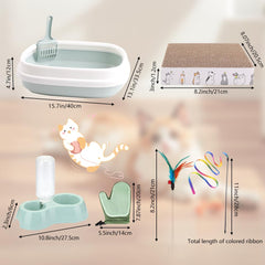GRETJOB litter scoop complements the litter box for quick maintenance.