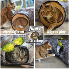 GRETMIX Cat Tunnel large indoor play area for exploration.