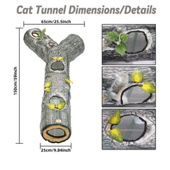 GRETMIX Cat Tunnel three-way entrances inviting multi-cat play.