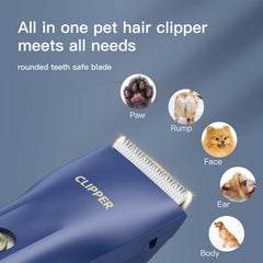 Grimgrow low-noise clipper with calm grooming session