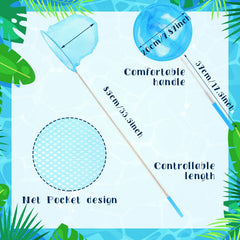 Grinsvalley extendable fishing nets simplify catching small pond creatures
