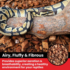 Gro-Med ReptiCare coconut husk chips provide odor control in terrariums.