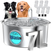 GROOKPET large-dog fountain with 7L tank for multi-pet homes.