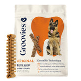 Groovies FlexChew XL dog chew for flexible cleaning during chewing.