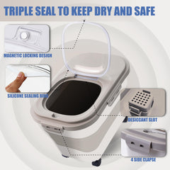 Gropecan airtight seal demonstrates moisture protection for fresh contents