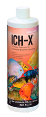 GROTAUS ICH-X ICH & FUNGAL TREATMENT bottle for aquariums helps control ich and fungal infections.