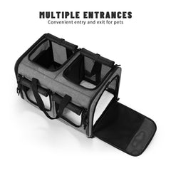 Groxkox camelback-style carrier with padded straps for comfortable carrying.