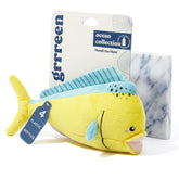 GRRREEN Ocean Collection Mandi Mahi jumbo dog toy for large dogs, durable and eco-friendly.