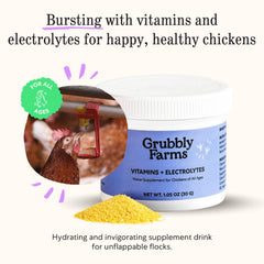 Grubbly Farms 30-day chicken supplement pack supports seasonal resilience.