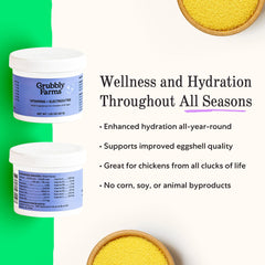 Grubbly Farms electrolytes for water; dissolves clear and mixes smoothly.
