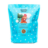 Grubbly Farms Omega Mix bag β omega-rich treats for laying hens.