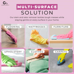 G's Cleaning Upholstery cleaner works on furniture surfaces