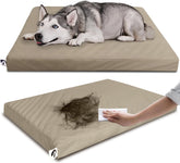 Guangdeen waterproof dog bed cover highlights vegan leather protecting against spills and accidents.