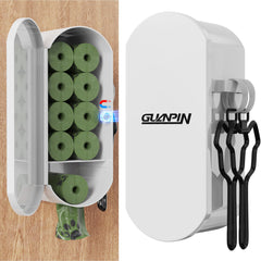 Guanpin dog poop bag dispenser wall mount close-up for outdoor use