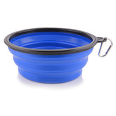 Guardians extra-large collapsible dog bowl open for easy filling on travel