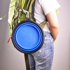 Guardians water-filled 102oz bowl showing high capacity for long trips