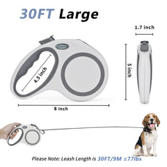 GudWING leash shows one-button brake for quick reliable stops.