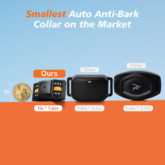 Guidoy small dog bark collar offers humane deterrence without shocks via vibration and sound.