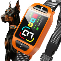 GUIFAG bark collar on dog with AI detection supports calmer barking during walks