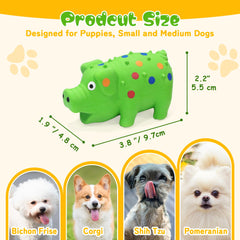 Guiwawa yellow squeaky pig toy ideal for puppies teething and chewing sessions.