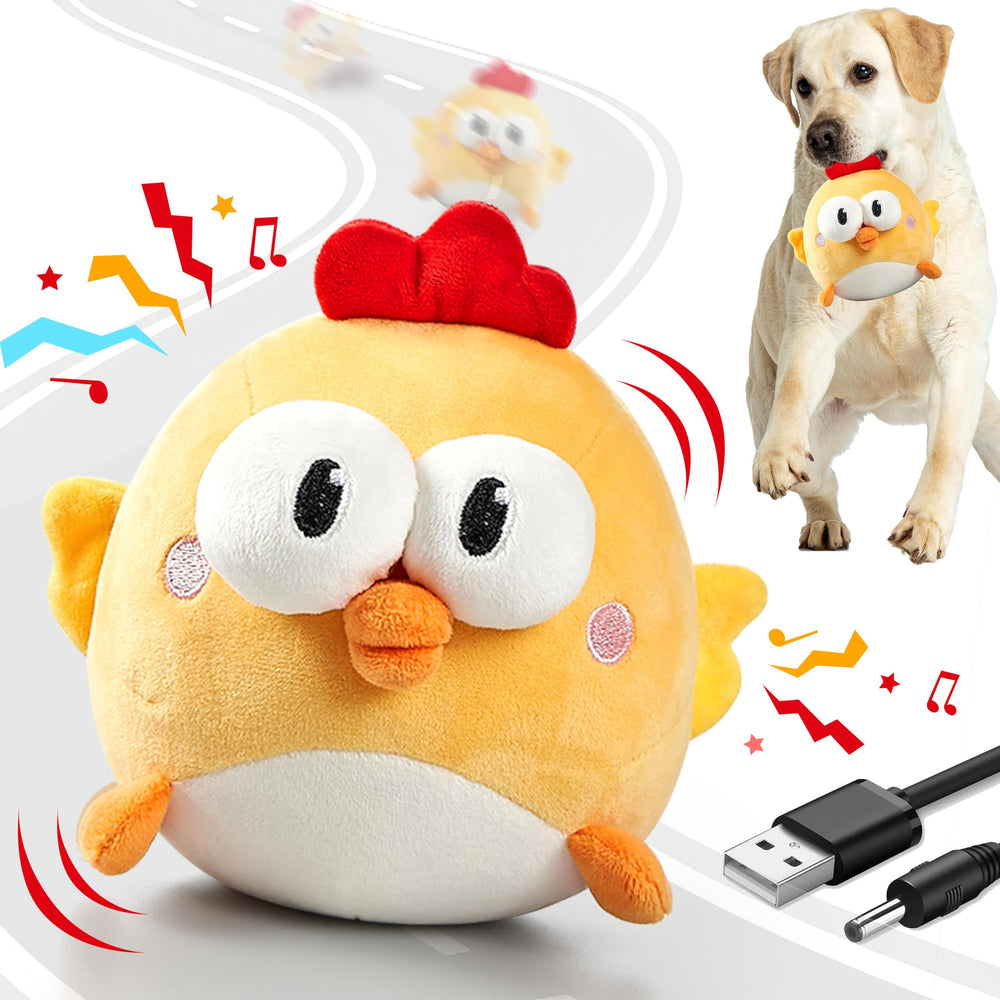 GUKCO interactive dog toy with squeaky ball promotes active play.
