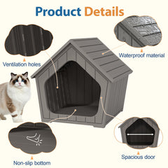 GULAIMOAO resin outdoor litter box enclosure with air holes for ventilation