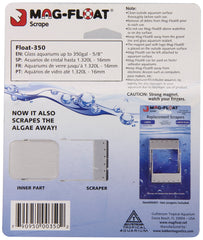Gulfstream Tropical AGU350LG floats for easy corner cleaning in aquariums.