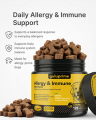 Guluprime dog allergy chews closeup texture ideal for easy daily dosing