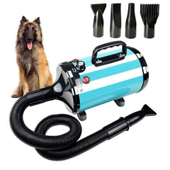 GULUQI high-velocity dog dryer front view for fast coat drying.