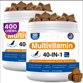 GuruAmi 40-in-1 dog vitamins bottle pour supports daily canine nutrition.